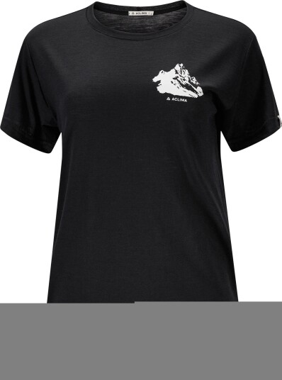 Aclima Women's Lightwool 140 Classic Tee Mountain Jet Black L