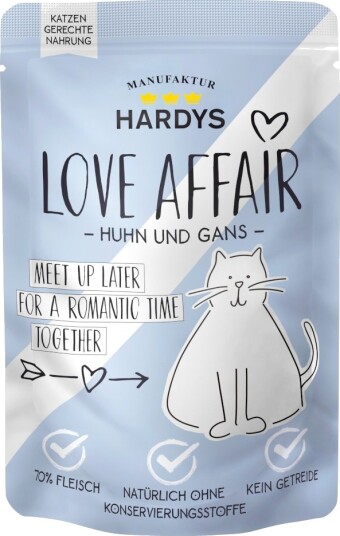Hardys Love Affair Våtfôr & Gås Kylling 12 X 100 G