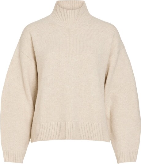 Vila Visia L/S High Neck Knit Pullover Noos BIRCH XXL Vila Visia L/S High Neck Knit Pullover Noos BIRCH XXL