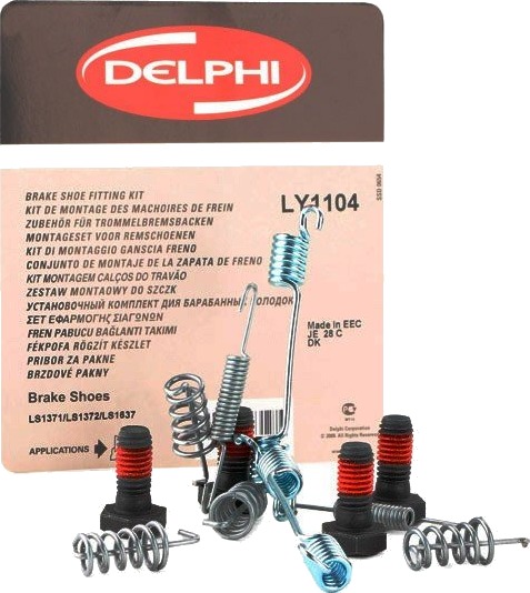 Tilbehørsett håndbremsesko DELPHI LY1104