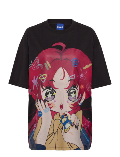 HUGO BLUE Oversized Tee_B_4 - Black - M