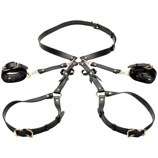 Bondage Thigh Harness With Bows XL/XXL Bondage Thigh Harness With Bows XL/XXL