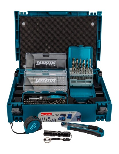 Makita B 49884 Bit Og Verktøysett Metrisk 116 Deler Makita B 49884 Bit Og Verktøysett Metrisk 116 Deler