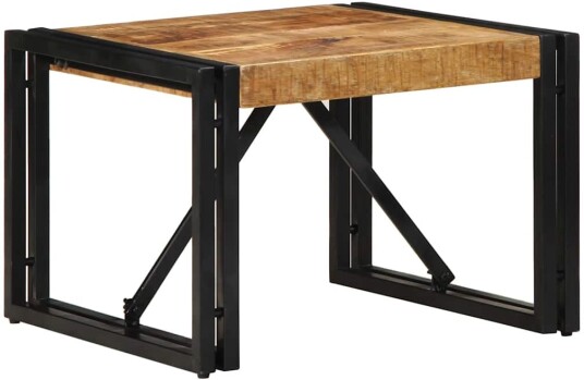 Salongbord 50x50x35 cm grovt heltre mangotre