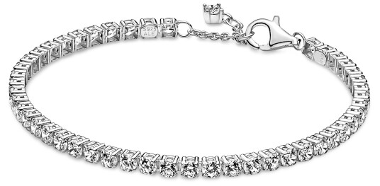 Pandora, Tennisarmbånd i 925 sølv, 20 cm Pandora, Tennisarmbånd i 925 sølv, 20 cm