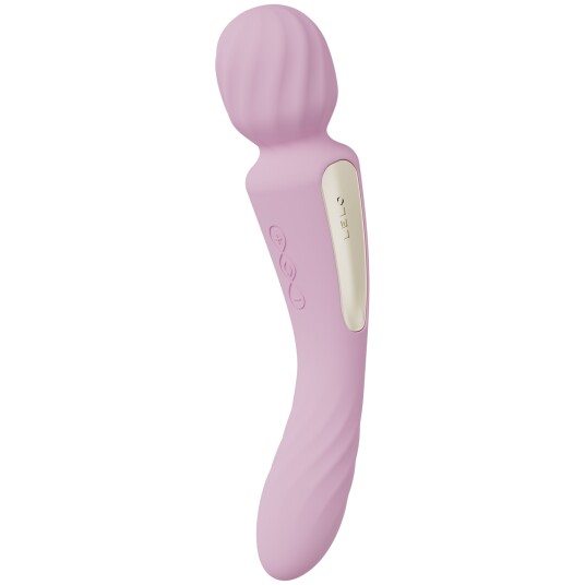 LELO Switch Dobbeltsidig Magic Wand Vibrator - Lyserosa LELO Switch Dobbeltsidig Magic Wand Vibrator - Lyserosa