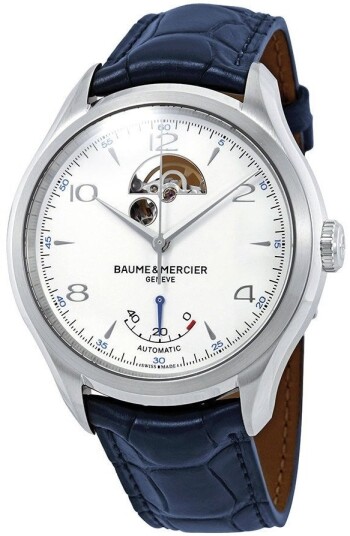 Baume & Mercier Herreklokke M0A10448 Clifton Hvit/Lær Ø43 mm