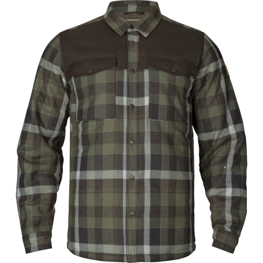 Härkila Asmund Insulated wool shirt jacket Willow Green/Phantom 3XL