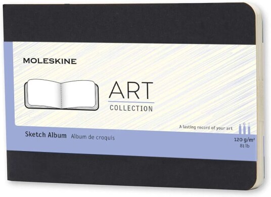Moleskine Art Sketch Album Cahier 9x14cm Sort Moleskine Art Sketch Album Cahier 9x14cm Sort