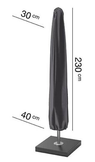 AeroCover Møbeltrekk Aerocover Til parasol 230 x 40 cm Svart