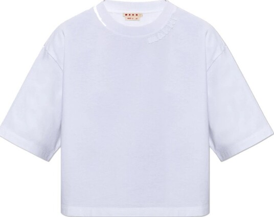 Marni Dame Topper Hvit 2XS, Marni Dame Topper Hvit 2XS,