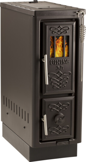 Josef Davidssons Viking 30 svart vedkomfyr Josef Davidssons Viking 30 svart vedkomfyr
