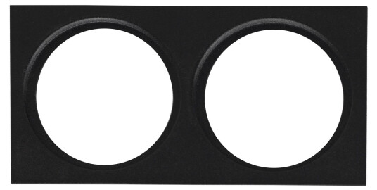 Hide A Lite 7474492 Dekorramme Ø85 mm svart II: for 2 armaturer Belysning Hide A Lite 7474492 Dekorramme Ø85 mm svart II: for 2 armaturer Belysning