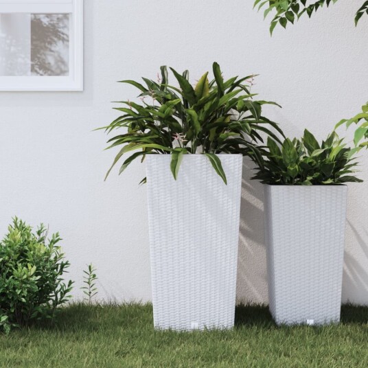vidaXL Plantekasse med avtakbar potte antrasitt 21 / 49 L PP rotting