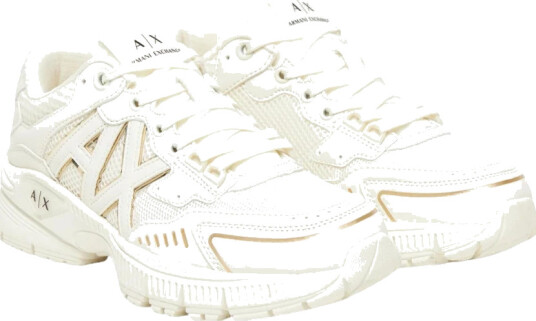 Armani Exchange Dame Sko Hvit 38 EU,