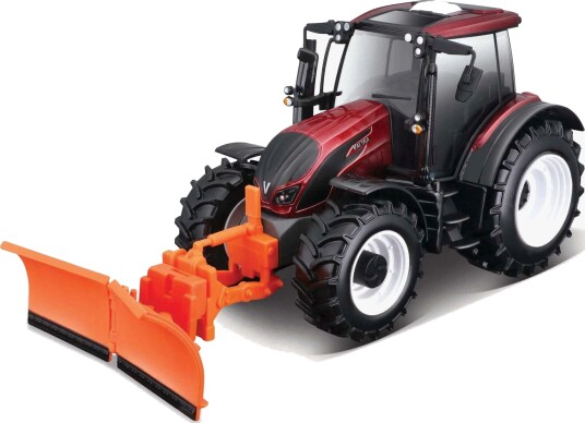 Bburago 1:32 Valtra Farm Traktor N174 med Snøplog