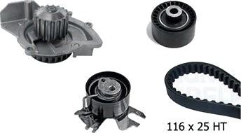 Registerreimsett med vannpumpe MAGNETI MARELLI 341406770001