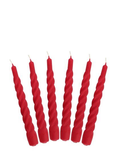 Kunstindustrien Candles With A Twist - Matt - Red - ONE SIZE Kunstindustrien Candles With A Twist - Matt - Red - ONE SIZE