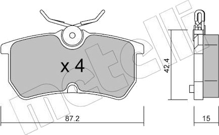 METELLI 22 0317 0 Bremseklosser