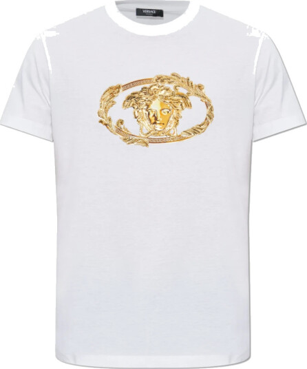Versace Herre Topper Hvit L,