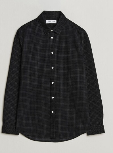 Samsøe Samsøe Liam Baby Cord Checked Shirt Black