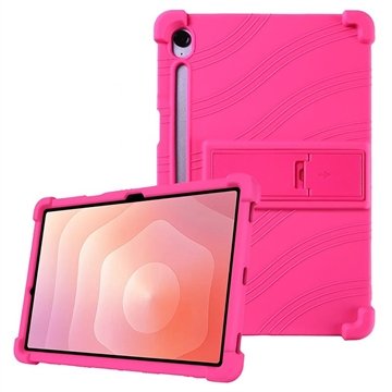 Samsung Galaxy Tab S11 Silikonetui med kickstand   Varm Rosa