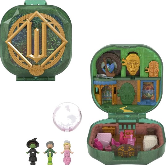 Polly Pocket Micro Dolls And Playset Collector Wicked Compact Green Polly Pocket Micro Dolls And Playset Collector Wicked Compact Green