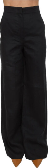 Max Mara Studio Dame Bukser Svart XL, Max Mara Studio Dame Bukser Svart XL,