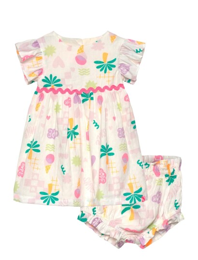 Billieblush Dress+Bloomers Set   Cream   98