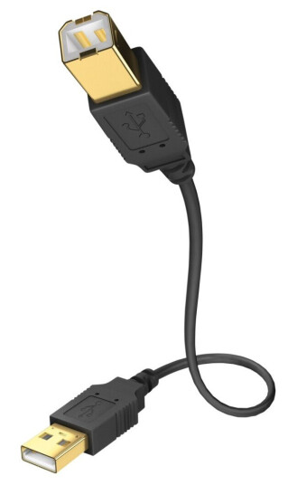 USB-kabel (A-B) - In-akustik Premium 5.0m USB A - USB B