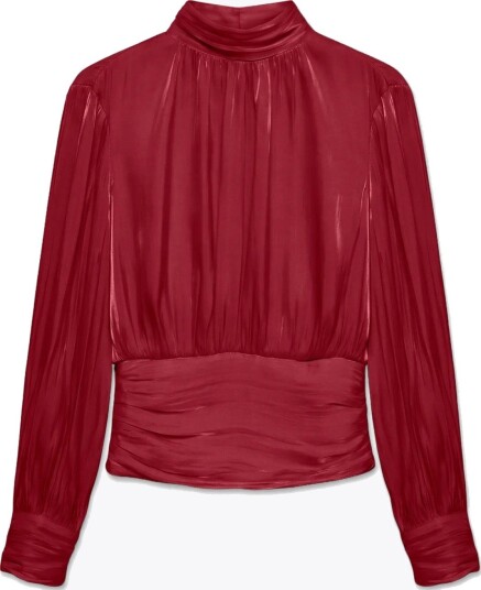 Vero Moda Polly Rød Høy Hals Top S