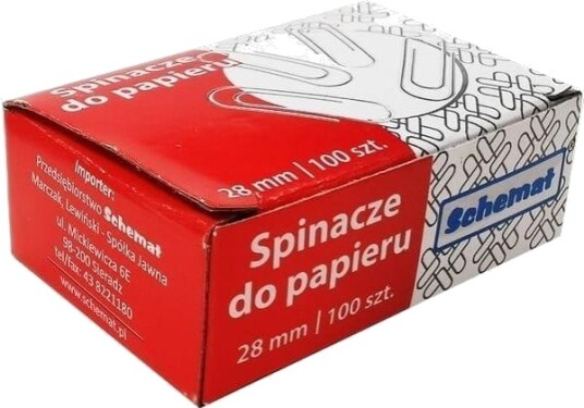 Schemat Schemat Papirstifter 28 Mm 100 Stk X 10