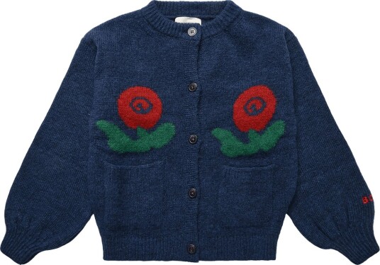Bobo Choses Stamp Bloom Cardigan Bobo Choses   NAVY   134