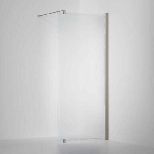 INR Iconic Nordic Rooms Dusjvegg Linc 20 Original Måltilpasset Stone / - Høyre Frostet Glass