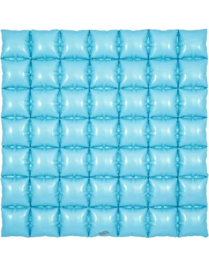 Lys Blå Waffle Folie Ballong for Backdrop/Bakgrunn 91,4 cm x 91,4 cm