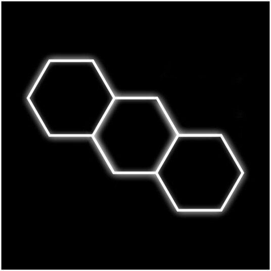 Dr Dirt Garasjebelysning Hexagon Garage Sky Gen2 3 Grid System 95 x 246 cm