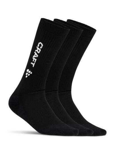 CRAFT; Ability Indoor 3 Pack Sock Black 28/30 CRAFT; Ability Indoor 3 Pack Sock Black 28/30