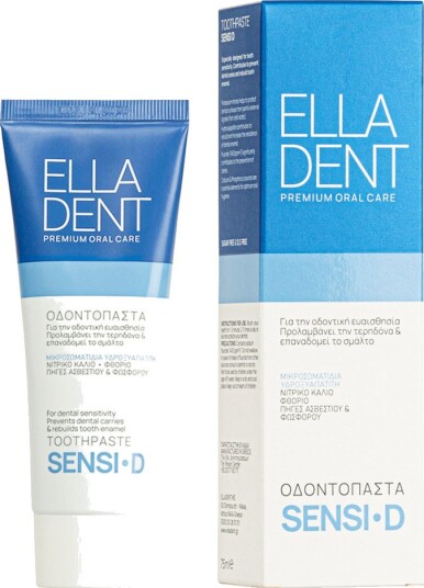 Tannkrem mot tannstein ELLADENT Sensi-D Hydroxyapatite 75 ml