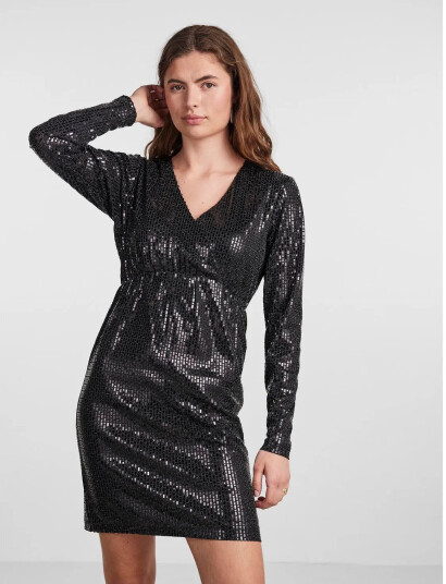 YAS Yasdarkness Ls Dress Show Black XS YAS Yasdarkness Ls Dress Show Black XS