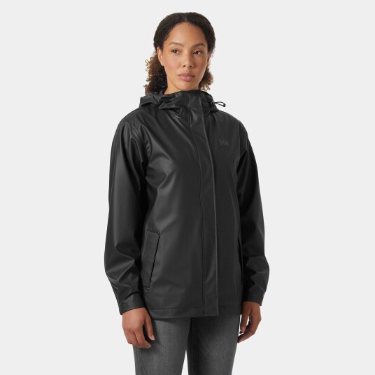 Helly Hansen Dame Moss Iconic Vanntett Regnjakke Svart XL