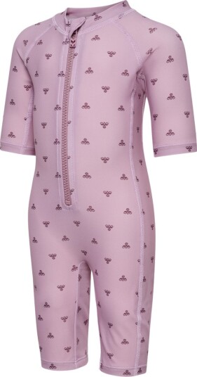 Hummel Hmlmini Bee Aop Swimsuit 3/4 Sl Purple 86 Hummel Hmlmini Bee Aop Swimsuit 3/4 Sl Purple 86