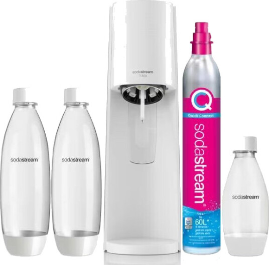 Sodastream Terra Bianco Value Pack Metall Plast Polyetentereftalat PET Vit 1 l styck 133 mm Sodastream Terra Bianco Value Pack Metall Plast Polyetentereftalat PET Vit 1 l styck 133 mm