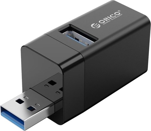 Usb-Hub Orico Mini-U32-Bk-Bp 3X Usb-A 3.0 (Mini-U32-Bk-Bp)