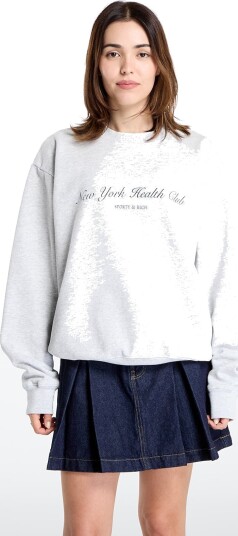 Sporty & Rich Ny Health Club Crewneck Grey XL
