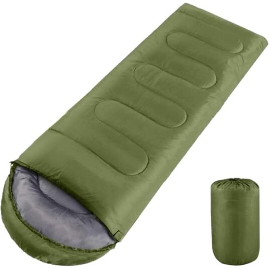 Hot deal til lav pris! 1 stk Voksen Sovepose, Enkel Konvolutt Sovepose for Voksne for 3 Sesonger, Lett Camping Vandring-Glad