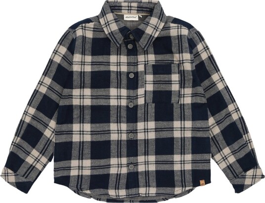 Minymo Shirt Ls Check Navy 110