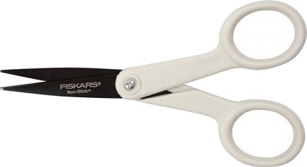 Fiskars Non Stick saks med skarp spiss til høyre 13 cm