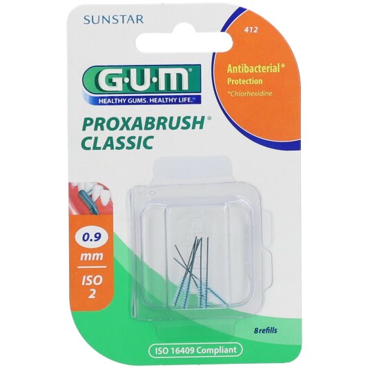 GUM Interdentalbørster 8 pcs. Proxabrush Classic 0,9 mm ISO 2