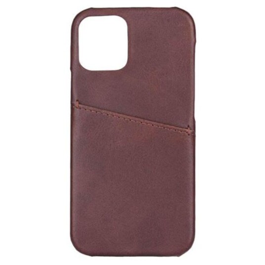 Gear Onsala Brun Skinndeksel med Kortlomme til iPhone 12 Mini
