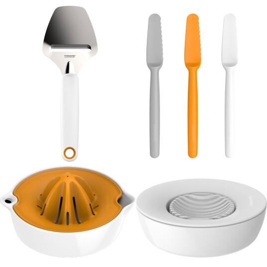 Fiskars Frokostbordet, sett med 4 håndredskap Fiskars Frokostbordet, sett med 4 håndredskap